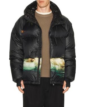 Undercover Drowned Martyr 2D Nylon Fiber Puffer Jacket - Black