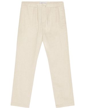 Frescobol Carioca Oscar Linen Chinos - White
