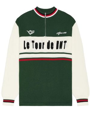 rice nine ten Knitting Cycling Jersey - Green