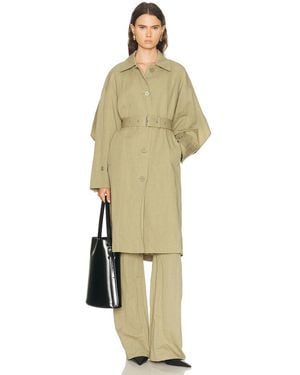 Helmut Lang Cape Trench Coat - Metallic