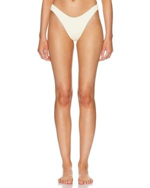 Haight Ribbed Leila Bikini Bottom - White
