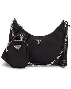 Prada Re-Edition 2005 Re-Nylon Shoulder Bag - Black