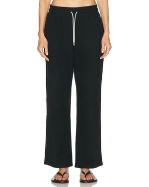 Varley Brushed Rib Straight Leg 30 Pant - Black