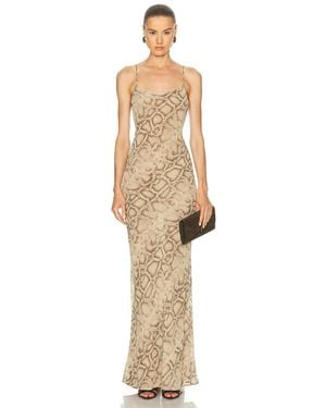 ANDAMANE Ninfea Maxi Slip Dress - Natural