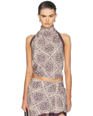 SIR. Mireli Halter Tie Top - Multicolor