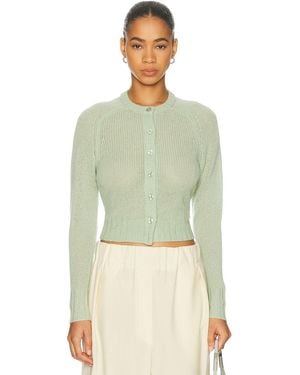 RE/DONE Slim Cashmere Cardigan - Green