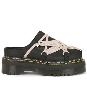 Rick Owens X Dr. Martens Quad Sole Megalace Mule - Black