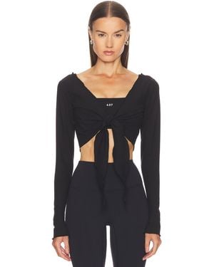 437 The Wrap Top - Black