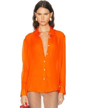 SPRWMN Mara Button Up Top - Orange