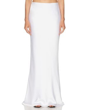 Norma Kamali Bias Obie Skirt - White