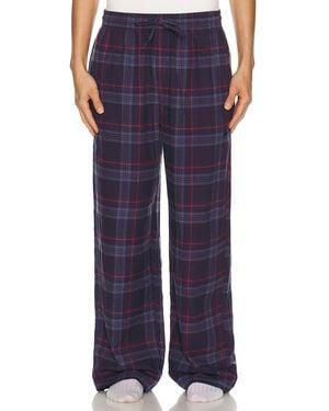 Skims Flannel Sleep Pant - Blue