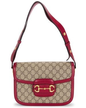 Gucci Horsebit 1955 Shoulder Bag - Red