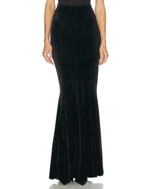 Norma Kamali Long Fishtail Skirt - Black