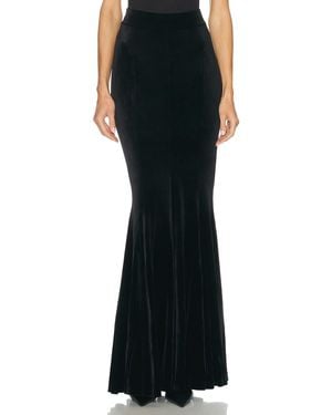 Norma Kamali Long Fishtail Skirt - Black