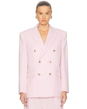 Wardrobe NYC Double Breasted Blazer - Pink