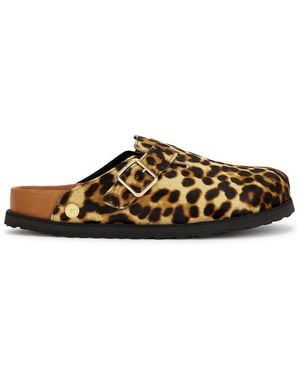 Birkenstock Boston Pony Hair Exq - Brown