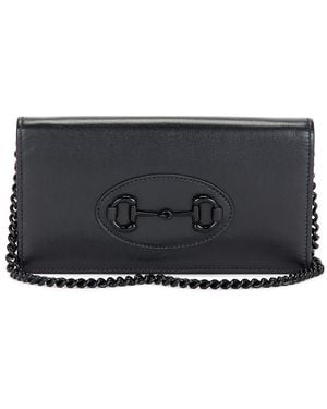 Gucci Horsebit 1955 Wallet On Chain - Black