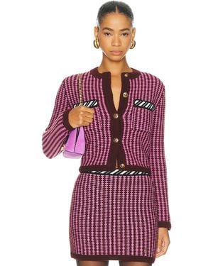 Versace Crochet Knit Sweater - Red