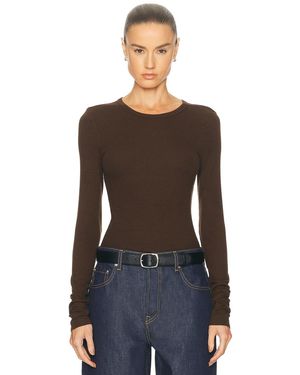 GRLFRND Crew Neck Extra Long Sleeve Tee - Black