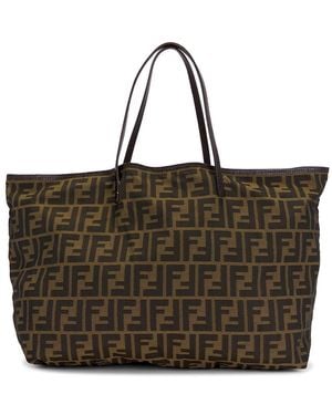 Fendi Zucca Roll Tote Bag - Brown