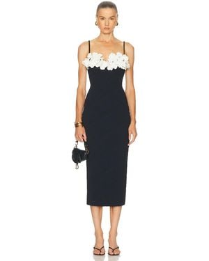PATBO Breeze Jacquard Colorblock Midi Dress - Blue