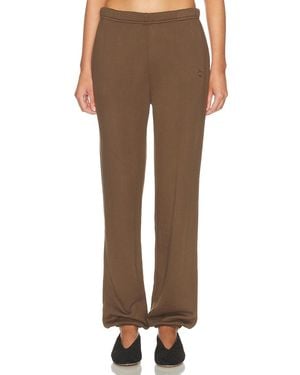 ÉTERNE Boyfriend Pocket French Terry Sweatpant - Brown