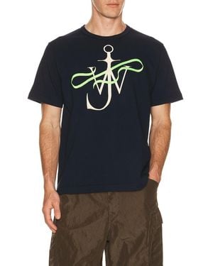 JW Anderson Ribbon Anchor T-Shirt - Black