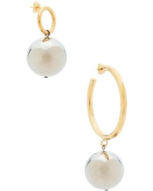 Isabel Marant Asymmetric Earrings - Metallic