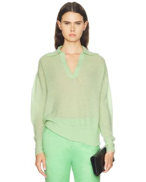 Tom Ford Polo Knit Top - Green