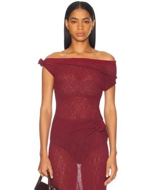 Maygel Coronel Amapola Top - Red