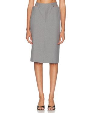 Jil Sander High Waisted Midi Skirt - Black