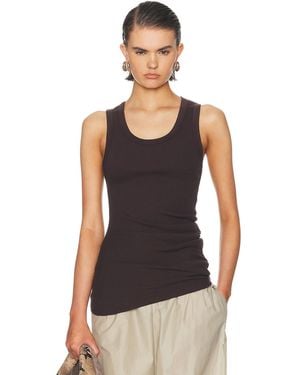 Agolde Twisted Poppy Tank Top - Black