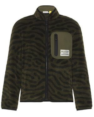 Moncler Genius Moncler X Salehe Bembury Zip Up Fleece Cardigan - Black