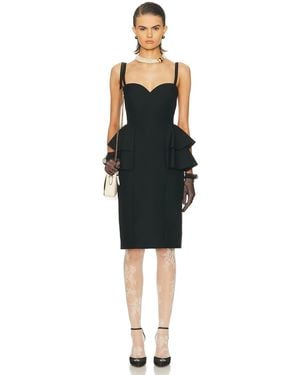 Valentino Peplum Dress - Black