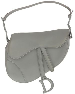 Dior Ultra Matte Saddle Bag - Gray