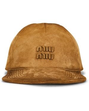 Miu Miu Baseball Cap - Natural