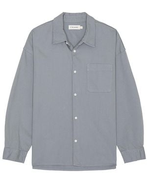 FRAME Relaxed Denim Shirt - Gray