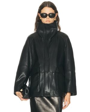 Nour Hammour Ansel Leather Jacket - Black