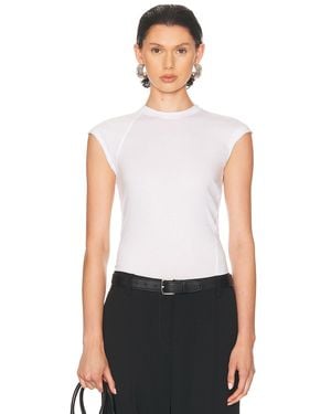 Helmut Lang Cap Sleeve Top - White