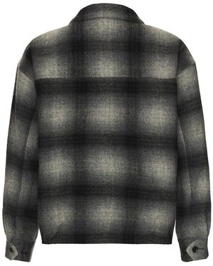 Wacko Maria Ombre Check 50's Jacket in Black for Men | Lyst