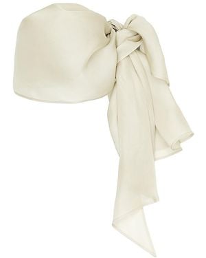 Helsa Silk Gazar Head Scarf - White