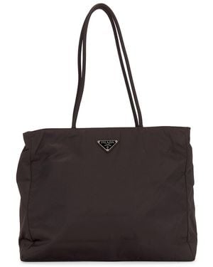 Prada Tessuto Tote Bag - Black