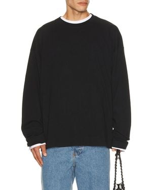 Dries Van Noten Hegland Long Sleeve Tee Shirt - Black