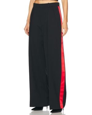 Wardrobe NYC Low Rise Tuxedo Trouser - Blue