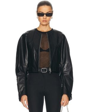 Helmut Lang Articulated Leather Jacket - Black