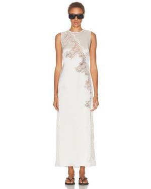 SRG Briar Silk Maxi Dress - White