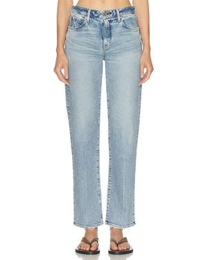 Moussy Kingston Tailored Straight Jeans - Blue