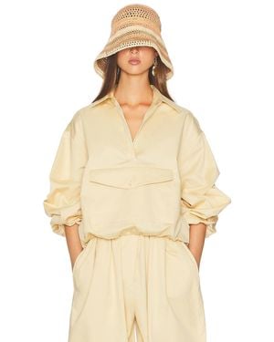 Helsa Cotton Twill Anorak - Natural