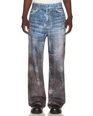 ANDERSSON BELL Festival Mud Printed Jeans - Blue