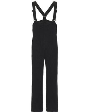 Snow Peak Thermal Boa Fleece Overalls - Black
